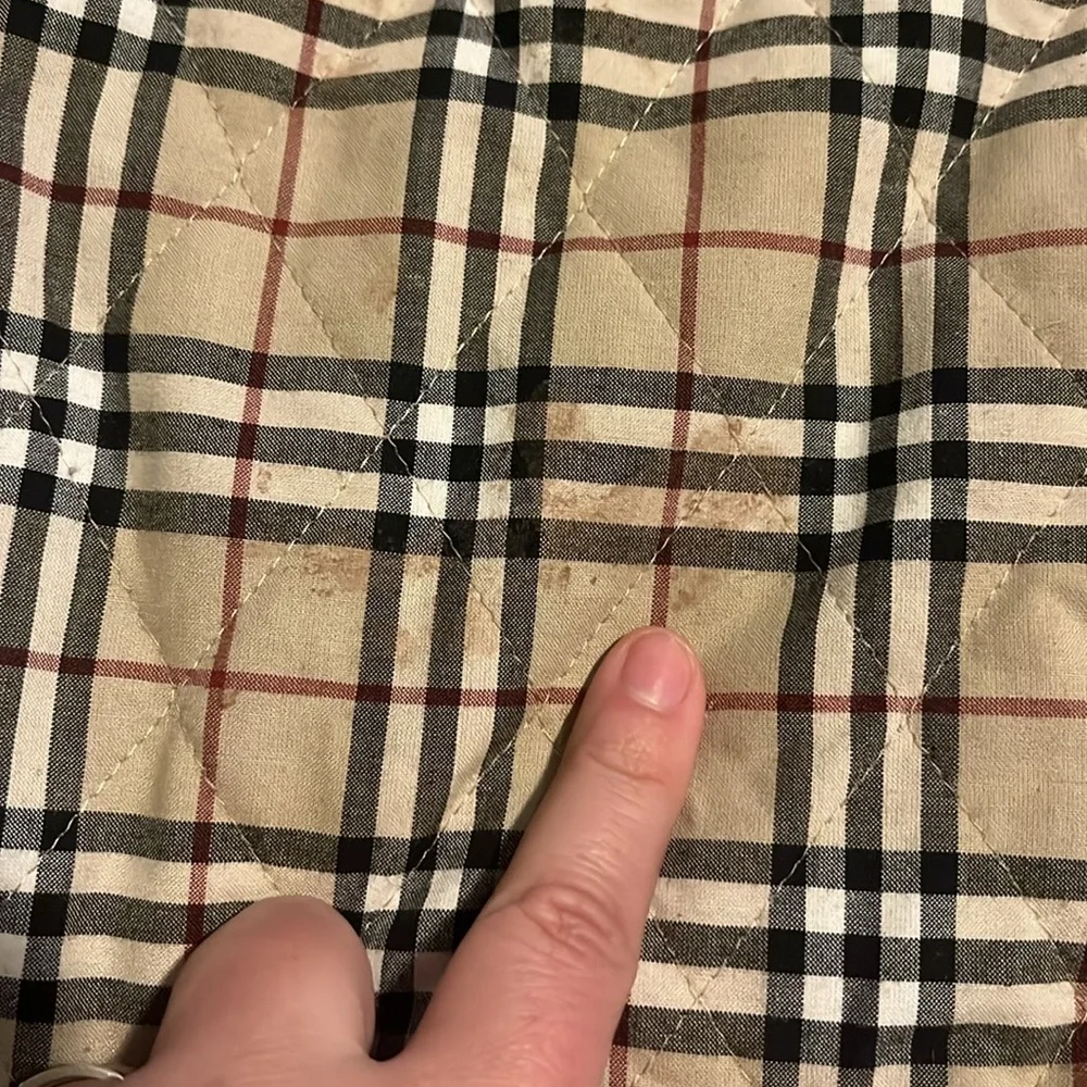Vintage Burberry Leather Bomber Jacket - Picture 8 of 9